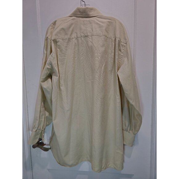 Vintage John W. Nordstrom Men's Beige Long Sleeve Button-Up Shirt Size 16-33 - Picture 10 of 13
